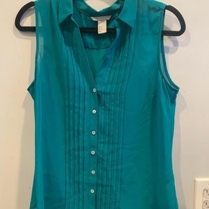 H&M Sleeveless button down